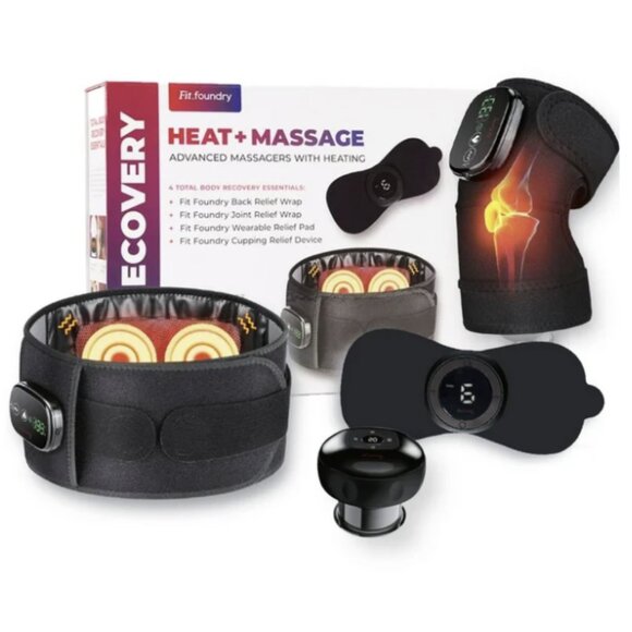 Fit Foundry 4-in-1 Heat & Massage Recovery Pack for Relief New Sealed Box - Picture 1 of 16